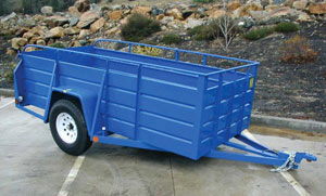 Where to rent 5x10 Open Box Utility Trailer in Redwood City CA